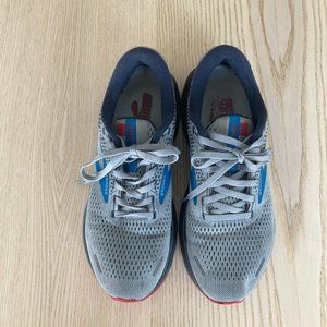 Brooks Ghost 14 grey and blue running shoes